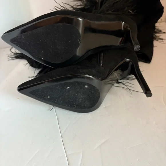 Fashion Nova Like a Diva OverThe Knee Boots in black stiletto heel side zipper. - Picture 8 of 12